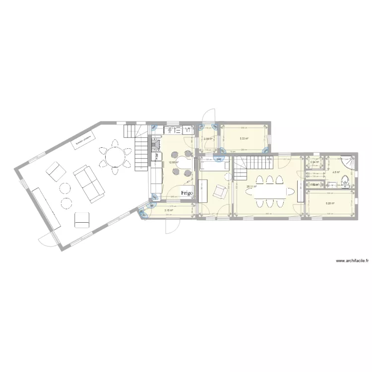 EXISTANT ET EXTENSION. Plan de 