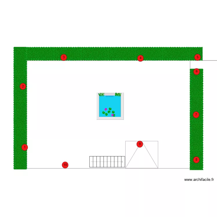 Les Jardins de la Rotonde. Plan de 