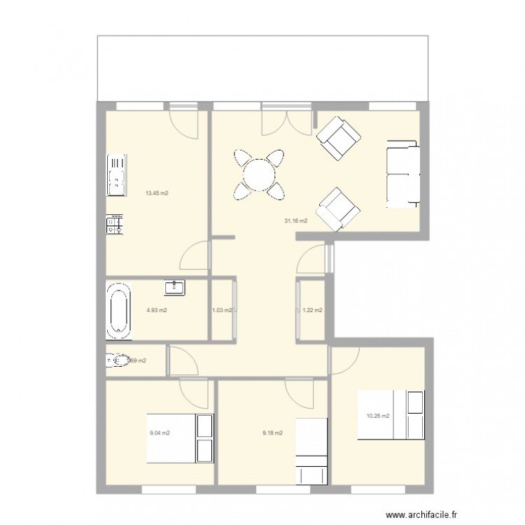 Husson. Plan de 0 pièce et 0 m2