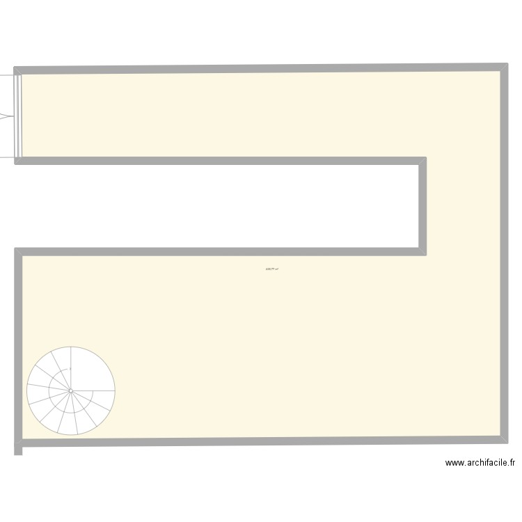 Karim. Plan de 1 pièce et 436 m2