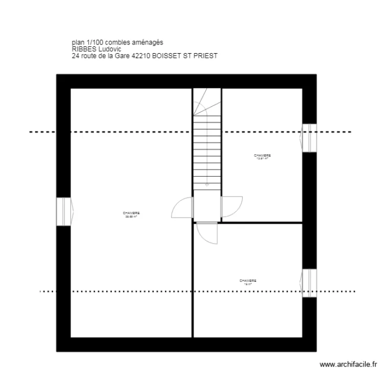 RIBBES 42210 BOISSET LES M. Plan de RIBBES 42210 BOISSET LES M. Plan de
