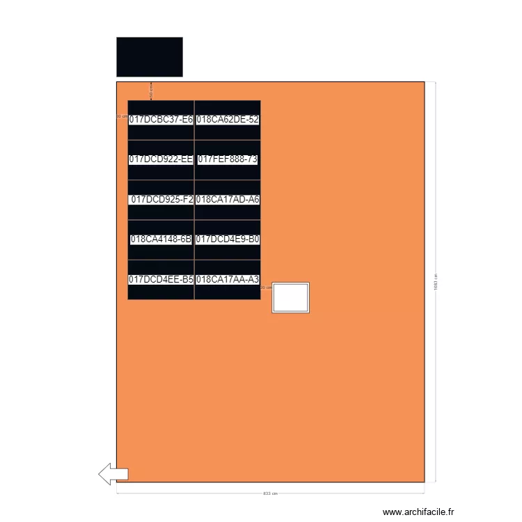 Calepinage M.HUMBERT. Plan de 