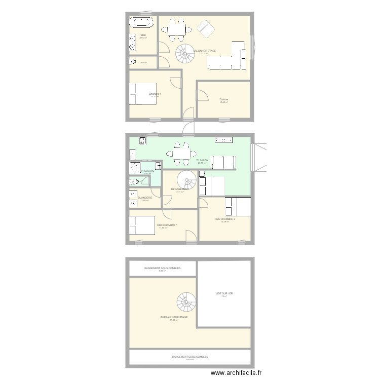 Maison Alouettes V3. Plan de 0 pièce et 0 m2