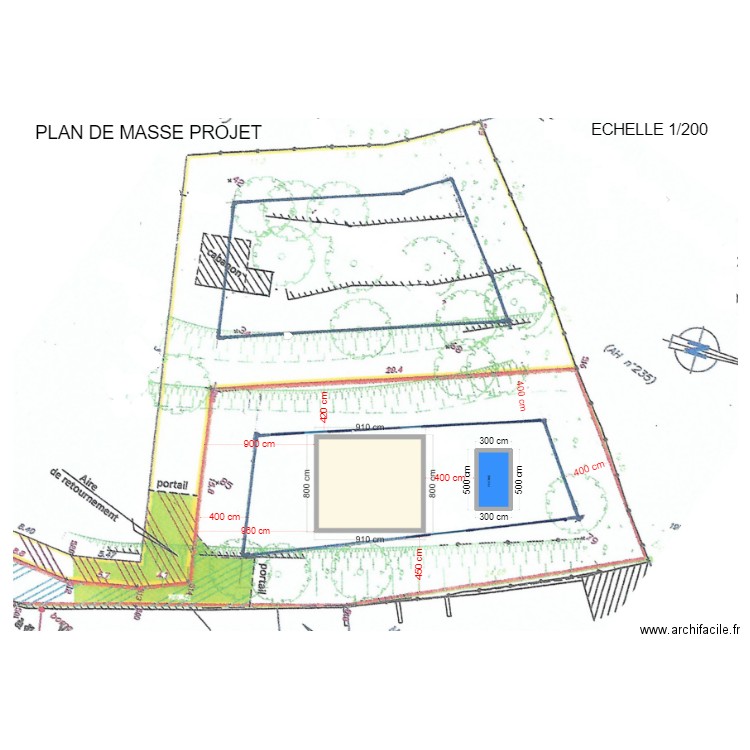 MASSE PAPA. Plan de 1 pièce et 12 m2