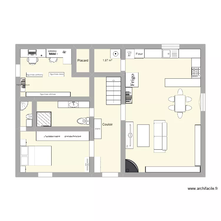 maison. Plan de maison. Plan de