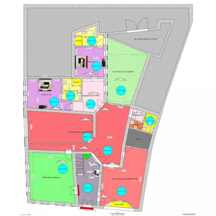 Projet Accessibilite Hotel GVI LUCON . Plan de Projet Accessibilite Hotel GVI LUCON . Plan de