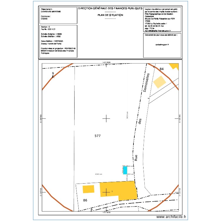 lagarde. Plan de 0 pièce et 0 m2