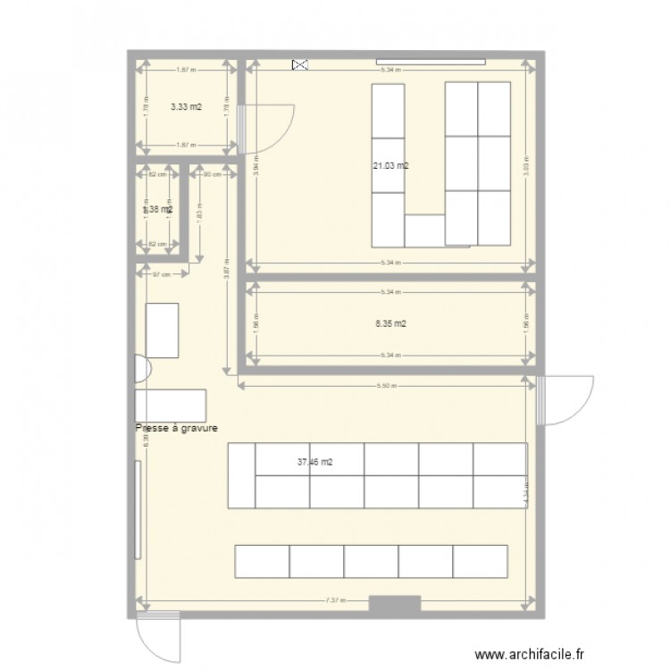 Local atelier plan derniere 4. Plan de 0 pièce et 0 m2