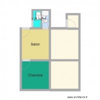 plan de chambre salon moderne