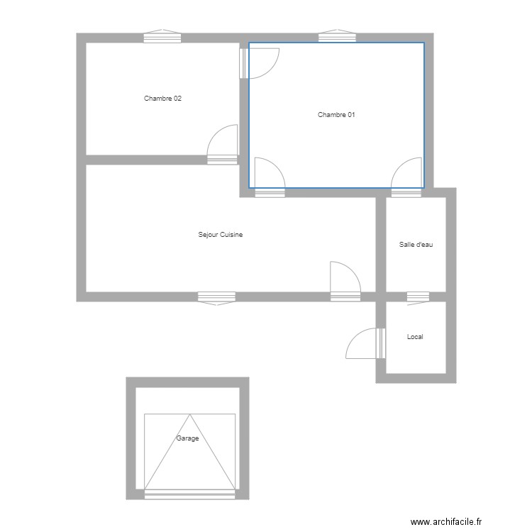 350600826. Plan de 6 pièces et 67 m2