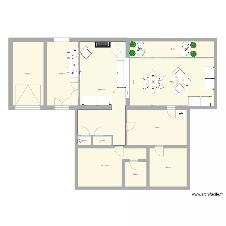 Marcy New veranda vie ter. Plan de 