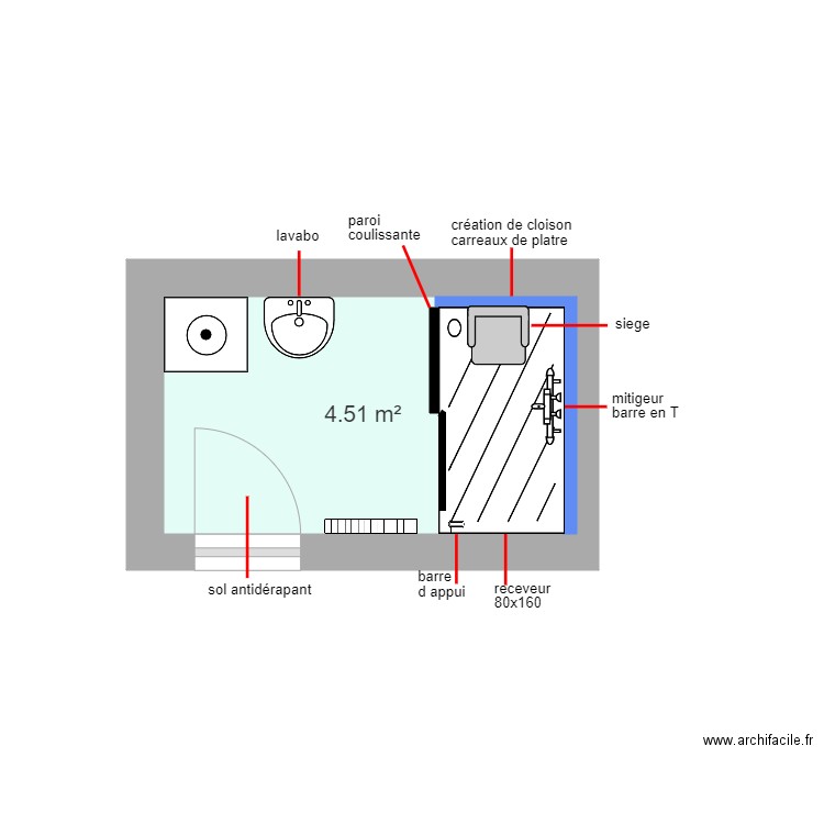 pmr. Plan de 0 pièce et 0 m2