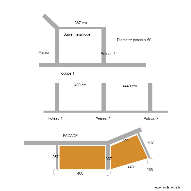 PERGOLA. Plan de 0 pièce et 0 m2