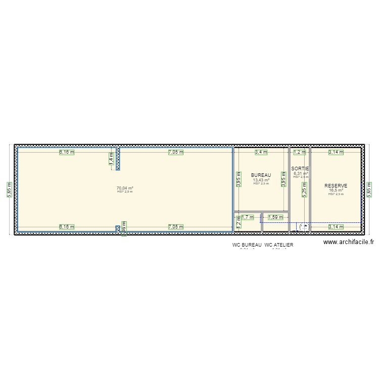 GARAGE 2. Plan de 0 pièce et 0 m2
