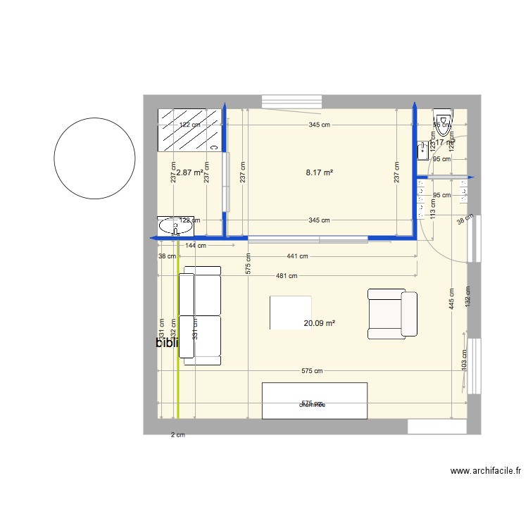 salon et sdb bis wc à part 6. Plan de 0 pièce et 0 m2