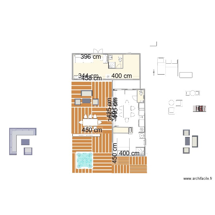 123. Plan de 5 pièces et 23 m2