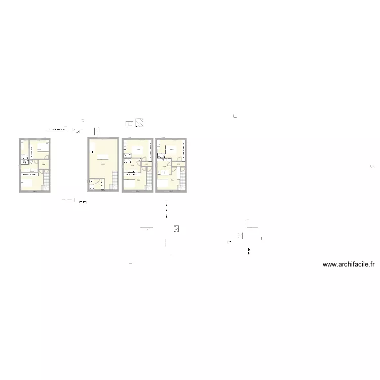extension salles de bain. Plan de 