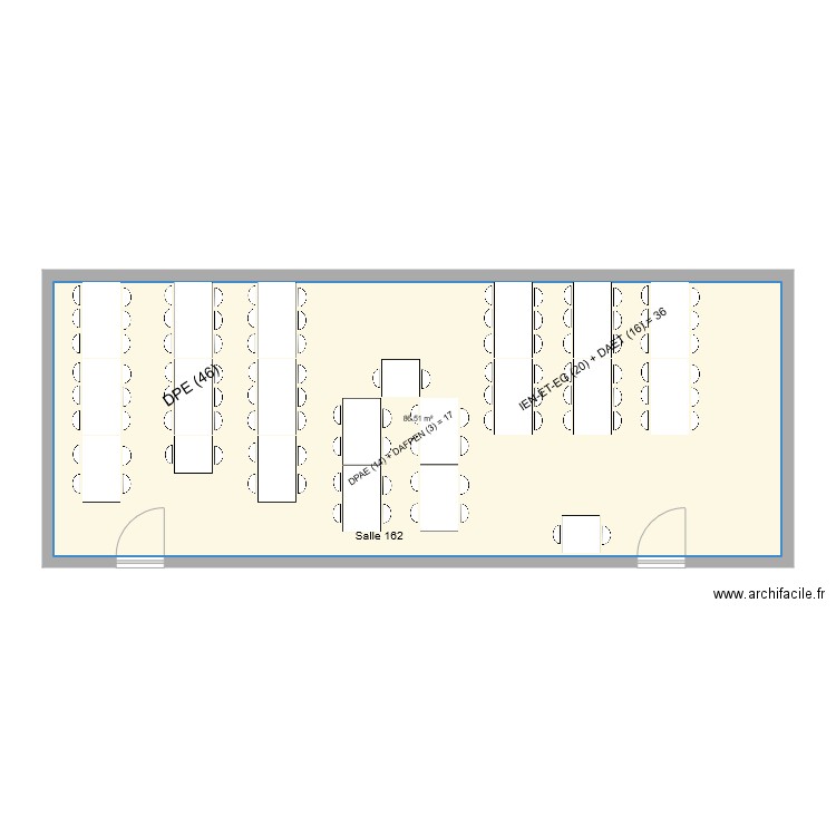 Salle 162. Plan de 0 pièce et 0 m2