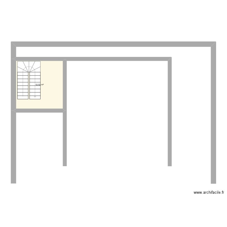 keur babacar. Plan de 1 pièce et 13 m2