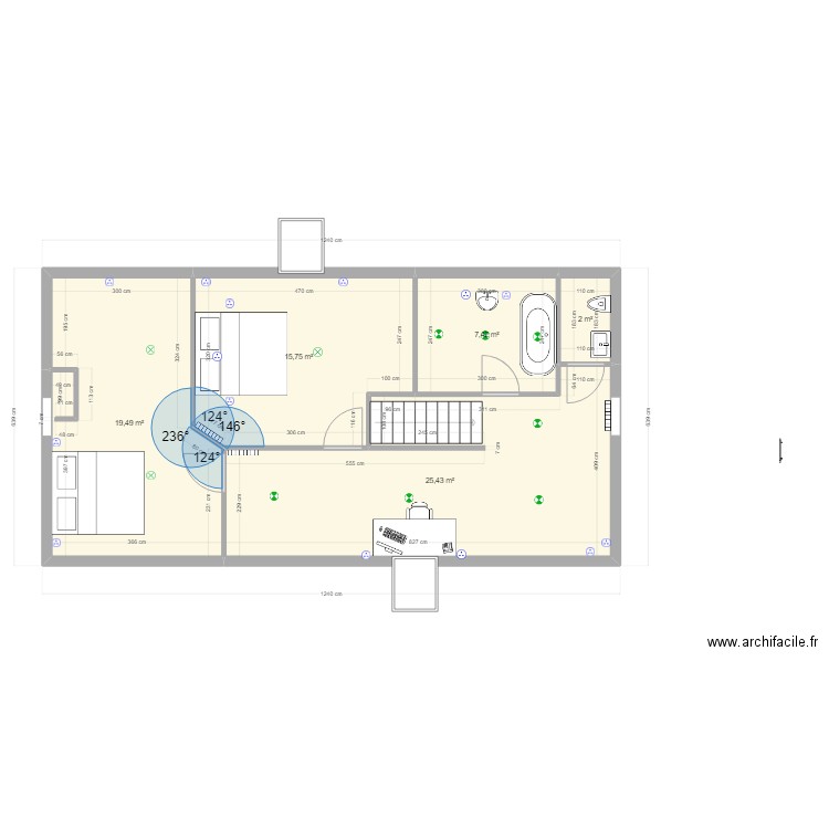 combles aménagés 4. Plan de 0 pièce et 0 m2