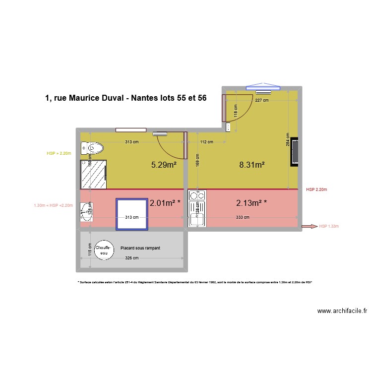 Visite du 18 mai 2022. Plan de 5 pièces et 24 m2