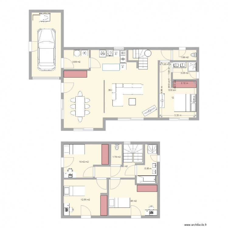 Eco Concept 110 adaptée décalée à gauche. Plan de 0 pièce et 0 m2