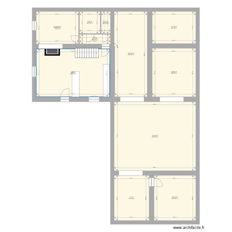 marges. Plan de 0 pièce et 0 m2