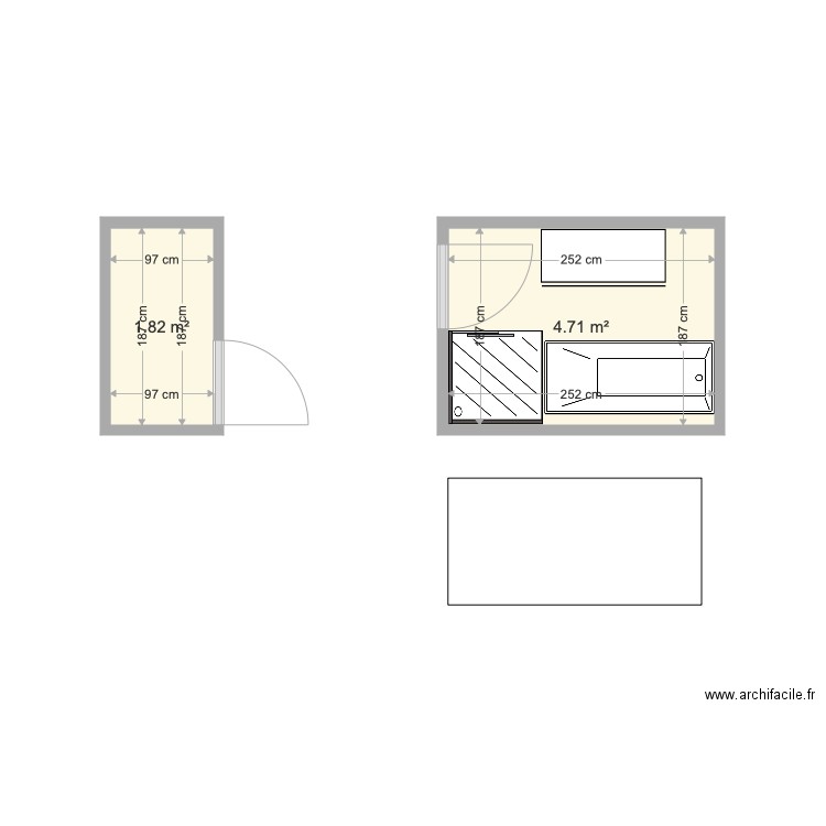 SBH. Plan de 0 pièce et 0 m2