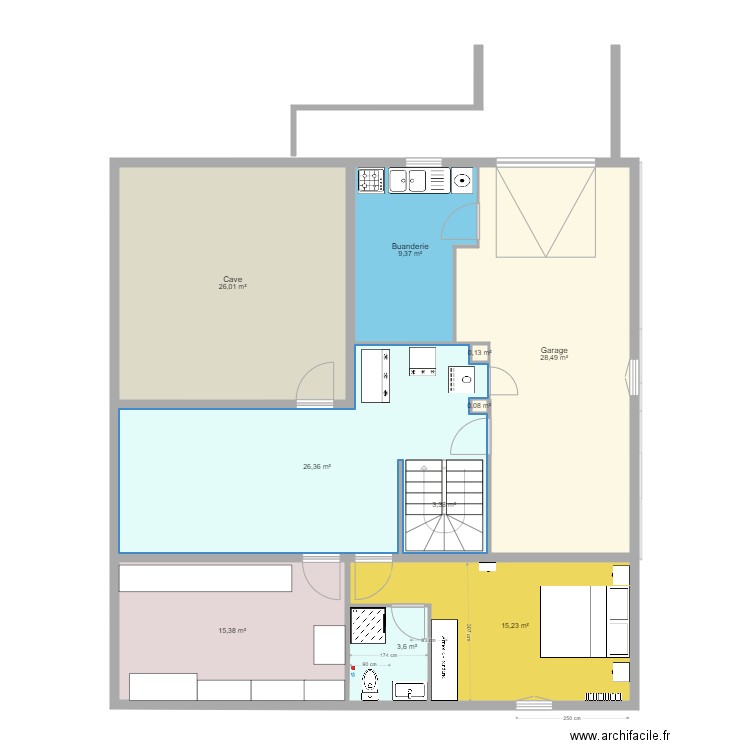 CEBAZAT v4. Plan de 83 pièces et 719 m2