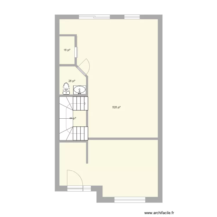 Maison de ville Traversée ÉTAGE. Plan de Maison de ville Traversée ÉTAGE. Plan de