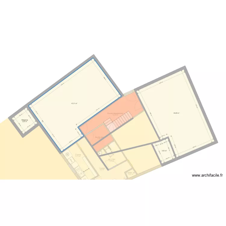 Caf&eacute; Garnier. Plan de 