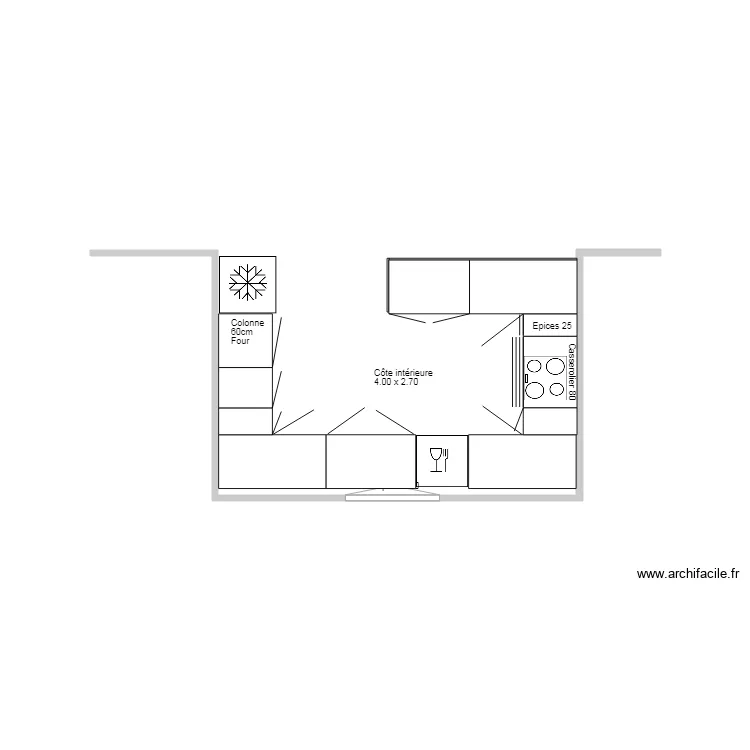 Cuisine PEIPIN. Plan de 