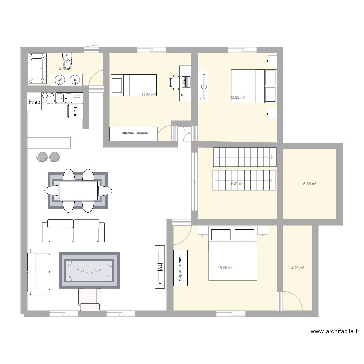 plan samy. Plan de 0 pièce et 0 m2