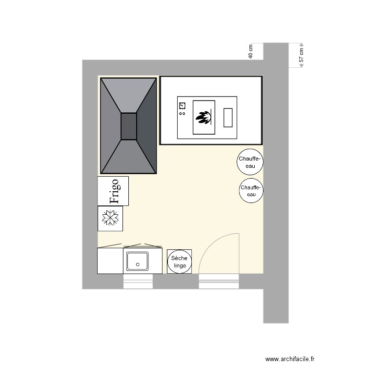 Guimaec Gauche RDC. Plan de 0 pièce et 0 m2