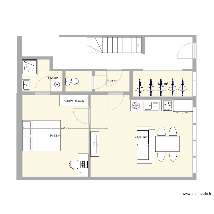 Appart rez Soignies . Plan de 0 pièce et 0 m2