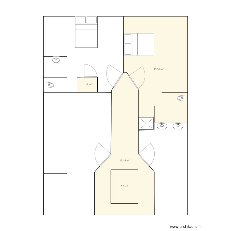 fays 2 etage. Plan de 0 pièce et 0 m2