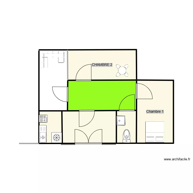 عبد الخالق. Plan de 