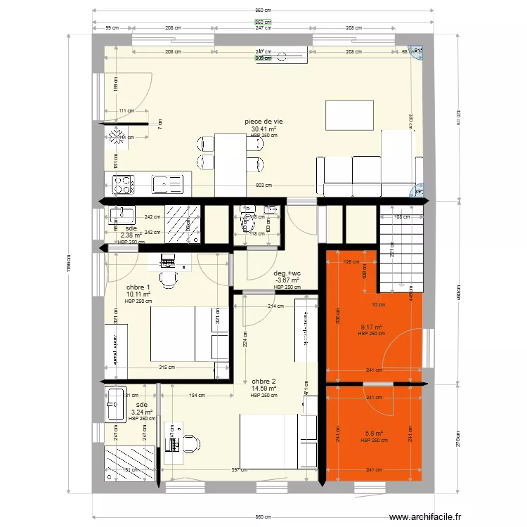 maison celine PHASE 1. Plan de 