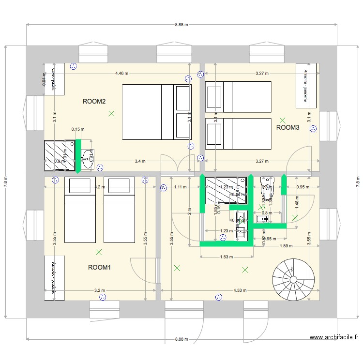 Lahos 1st floor. Plan de 0 pièce et 0 m2