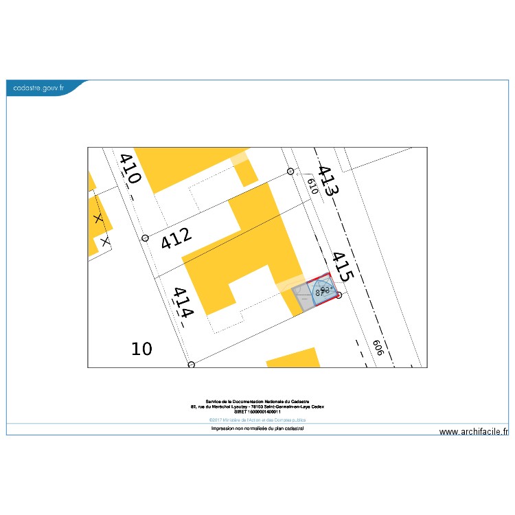 garage santec 02. Plan de 0 pièce et 0 m2