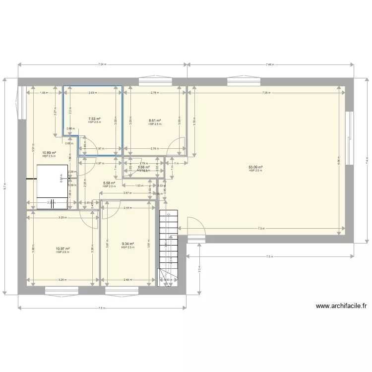 MAISON FLORIOT. Plan de 