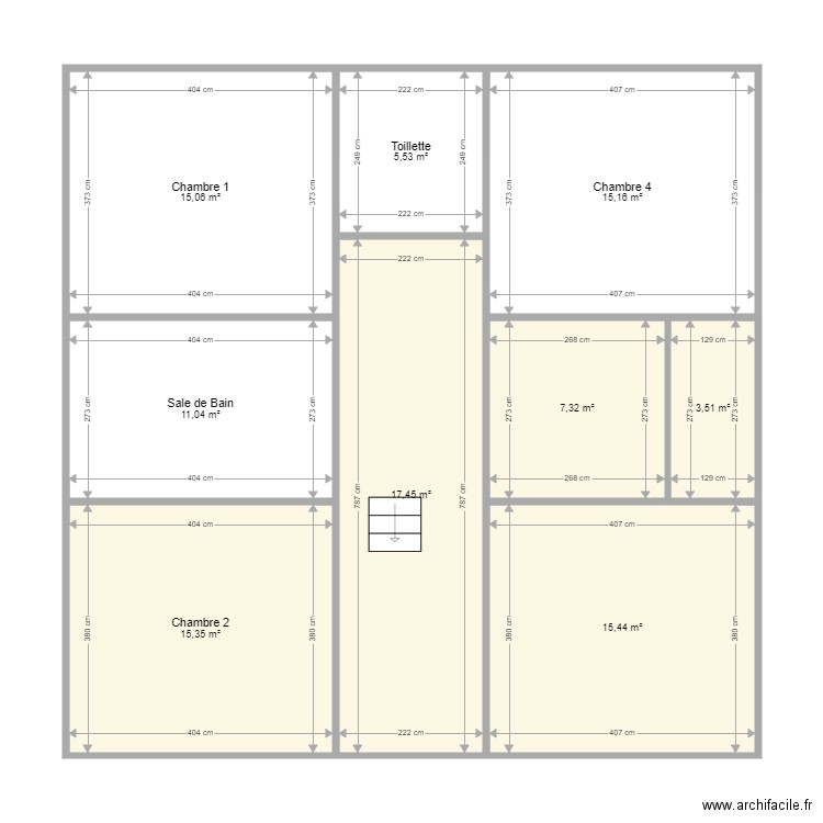 etage maison. Plan de 0 pièce et 0 m2