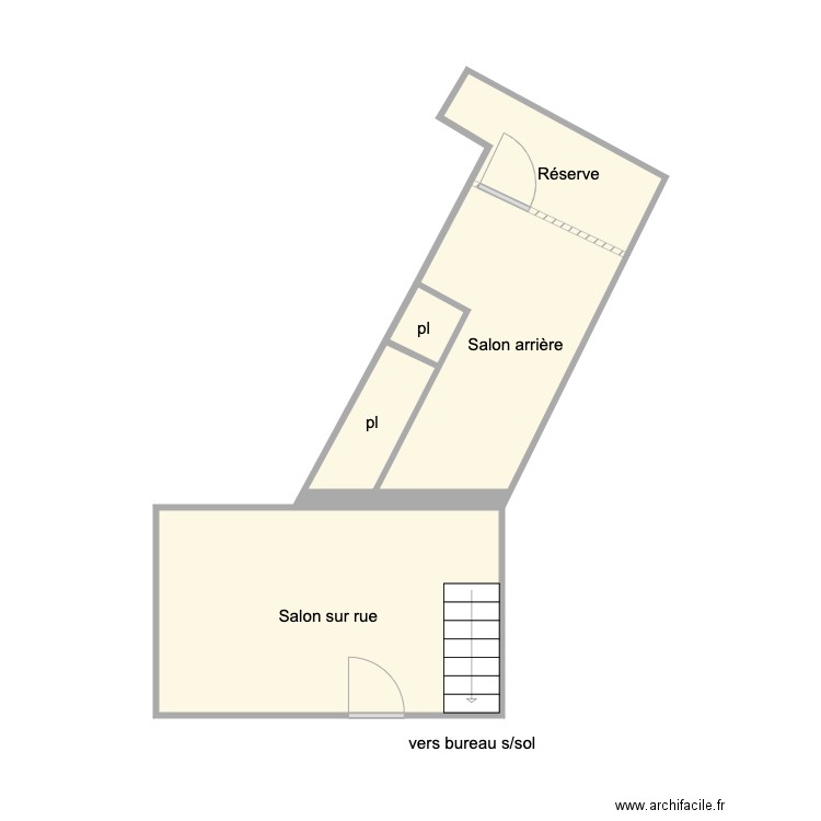 coiffeur 48 assas. Plan de 0 pièce et 0 m2