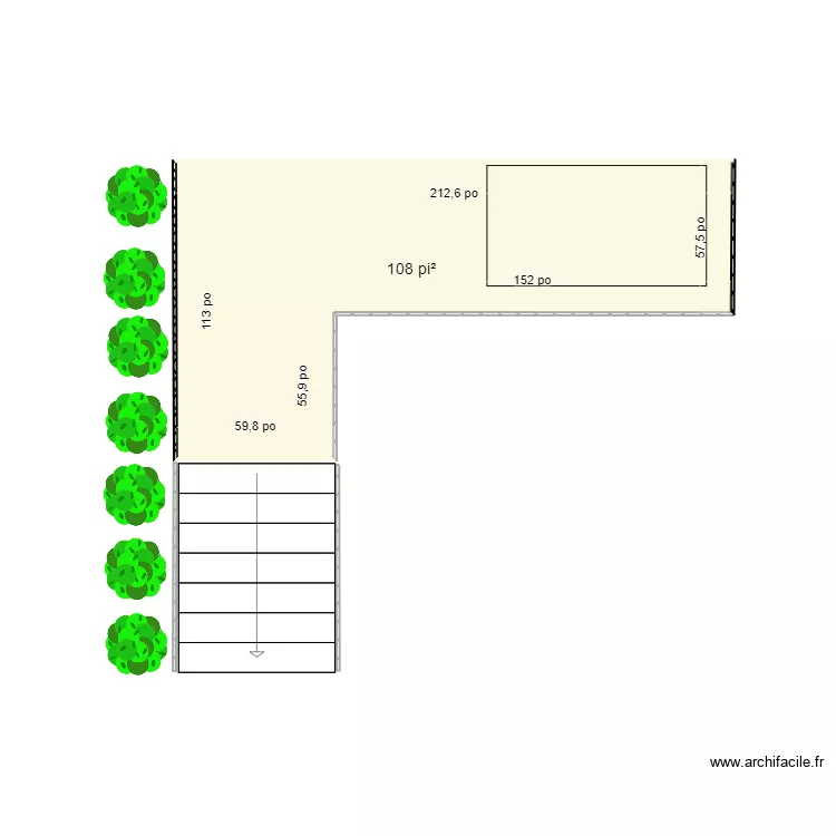 937-terrasse. Plan de 