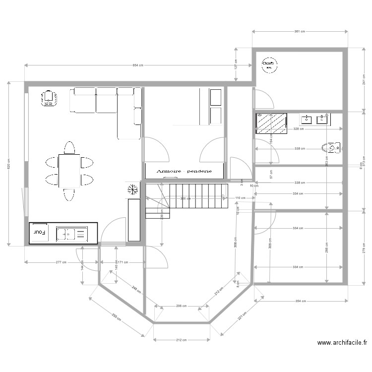 sous sol amenagé. Plan de 0 pièce et 0 m2