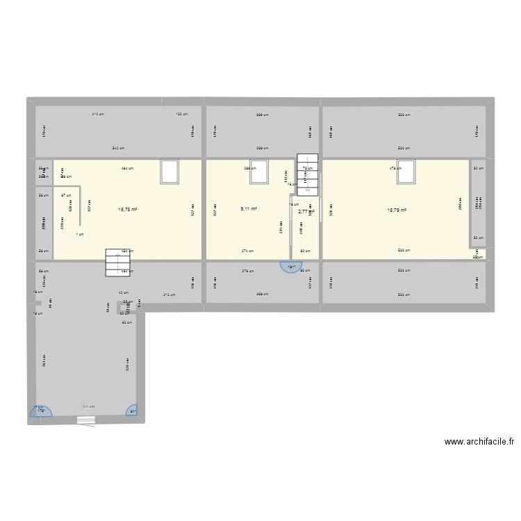 chaussenac etage vide 2. Plan de 0 pièce et 0 m2