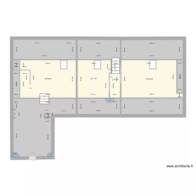 chaussenac etage vide 2. Plan de 