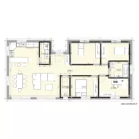 Plan maison rectangle 100m2