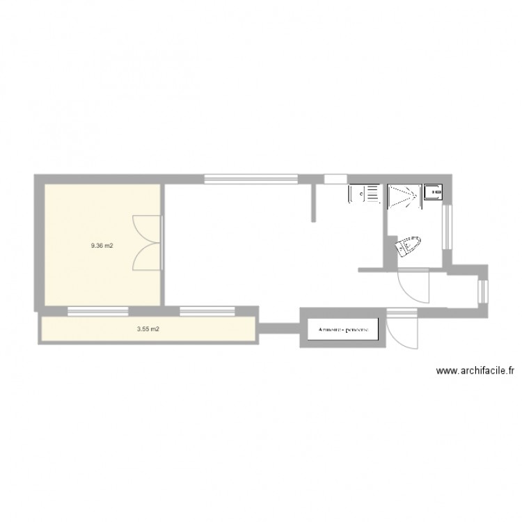 26 cours de vincennes 7 étage droite . Plan de 0 pièce et 0 m2