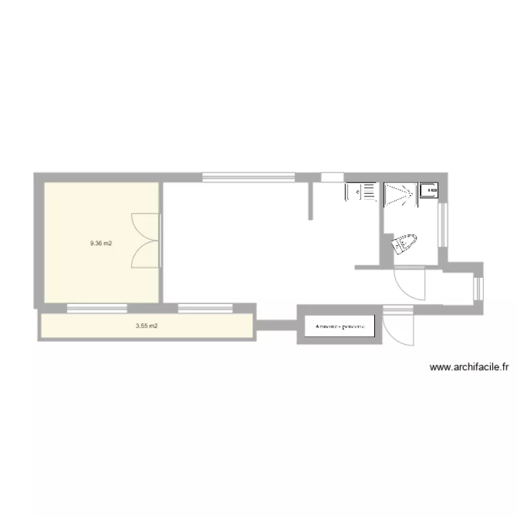 26 cours de vincennes 7 &eacute;tage droite . Plan de 